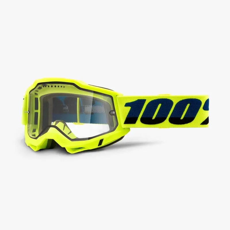 100% Accuri 2 Enduro Mtb Goggles - Fluo Yellow 1