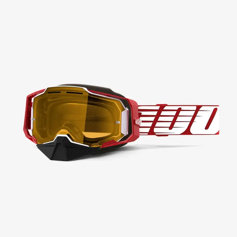 100% Armega Snow Goggles - Oversized Deep Red 1