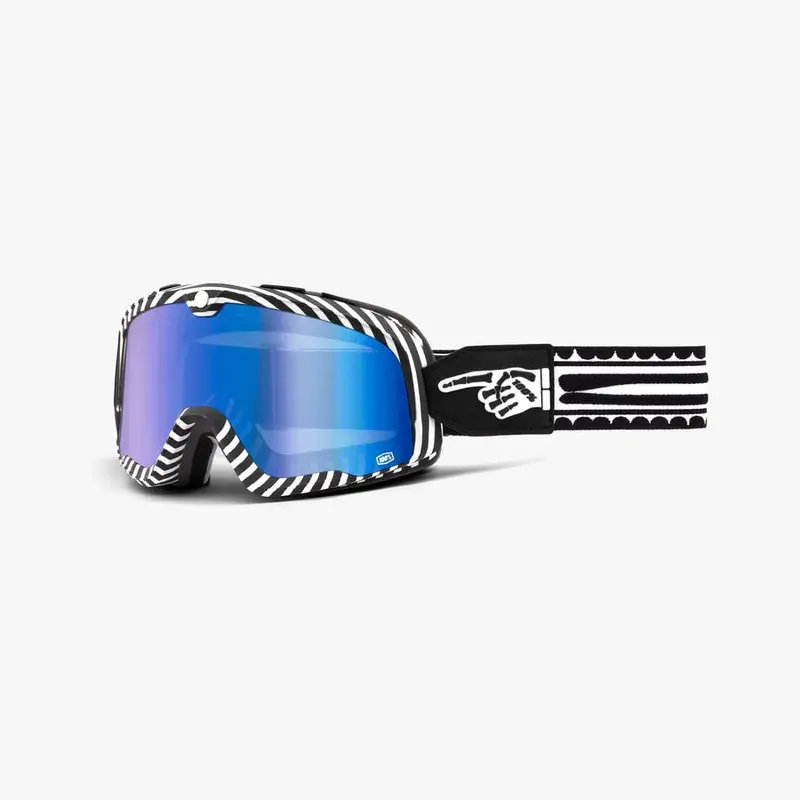 100% Barstow Goggles - Death Spray - Blue Mirror Lens 1