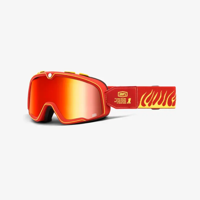 100% Barstow Goggles - Death Spray - Red Mirror Lens 1