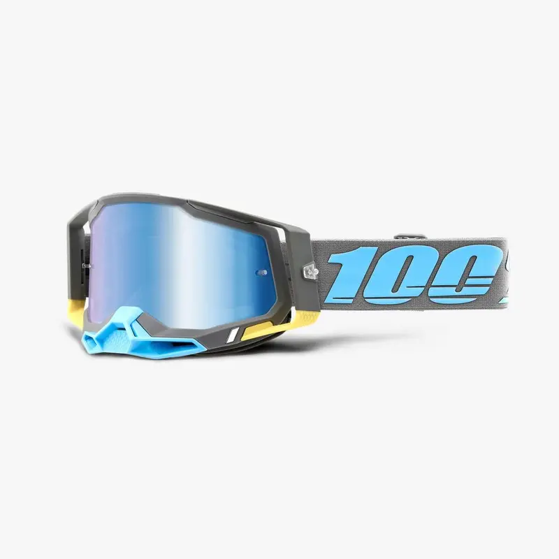 100% Racecraft 2 Goggles - Trinidad - Mirror Blue Lens 1