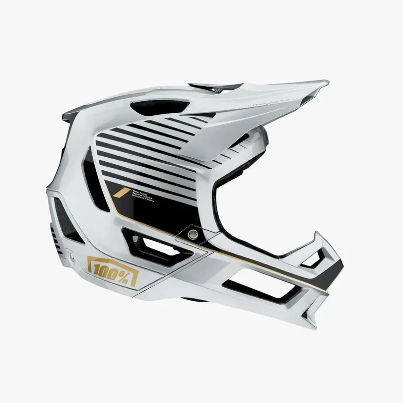 100% Trajecta Helmet With Fidlock - Ranelagh Silver 1