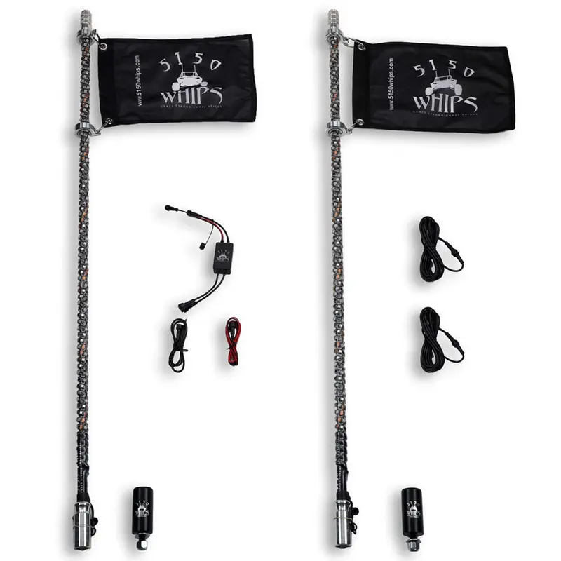 5150 Platinum 2X 187 Led Whips - 1 Pair 1