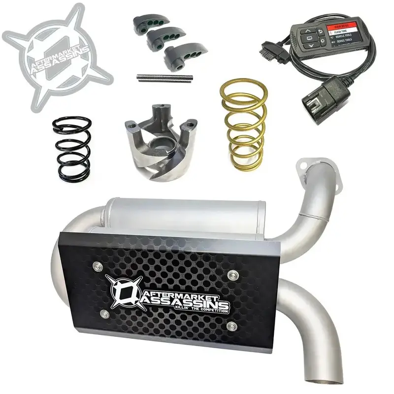 Aftermarket Assassins '18-'20 Polaris Ranger Xp 1000 Std Stage 2 Lock & Load Kit W/ Dual Suppressor Muffler 1