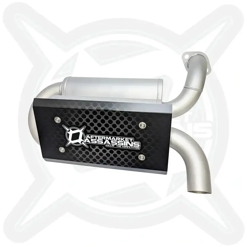 Aftermarket Assassins '18+ Polaris Ranger Xp 1000 Dual Suppressor Slip-On Exhaust 1