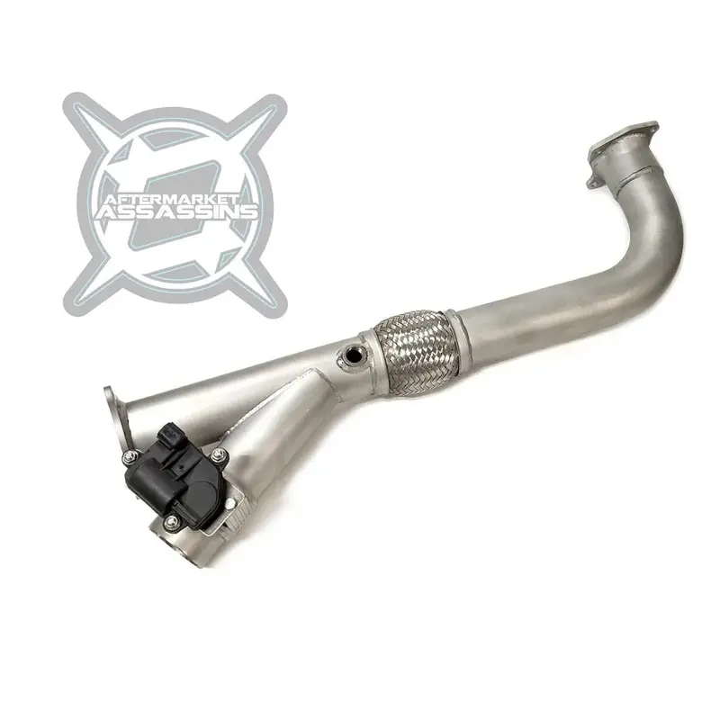 Aftermarket Assassins Polaris Rzr Turbo 2.5" Electronic Side Dump Cutout Exhaust Head Pipe 1