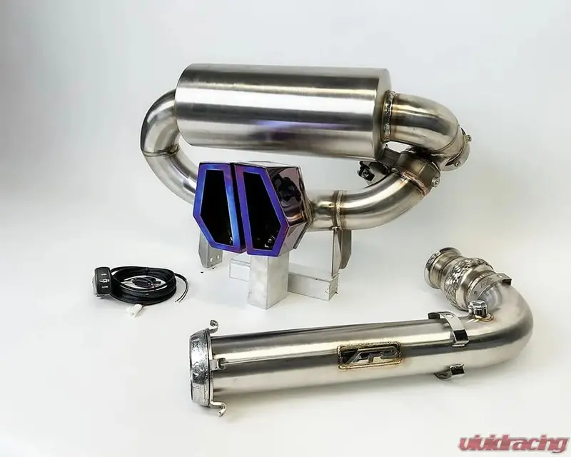 Agency Power '17-'25 Can-Am Maverick X3 Turbo 3 Inch Turboback Valvetronic Exhaust - Titanium Tips 2