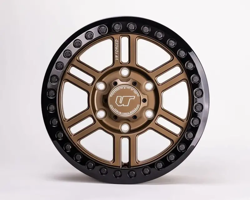 Agency Power 6 Lug D16 Set Of 4 15X6 Satin Bronze Beadlock Wheel 2