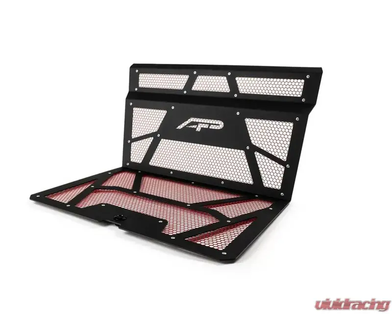 Agency Power Polaris Rzr Xp 1000/Xp Turbo Vented Engine Cover Matte - Black & Red 1