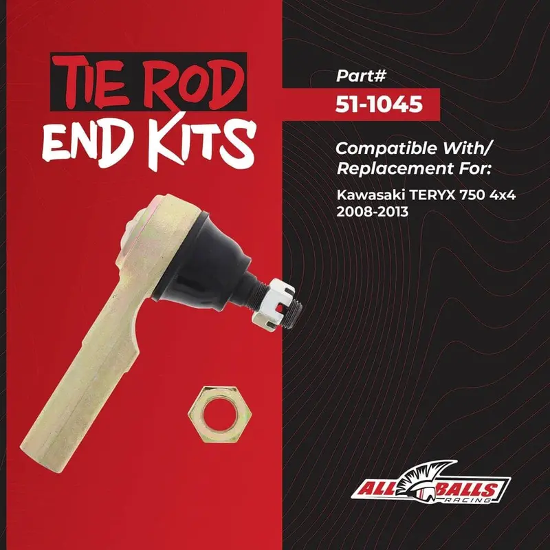 All Balls Racing '08-'13 Kawasaki Teryx 750 Tie Rod Outer End Kit 2