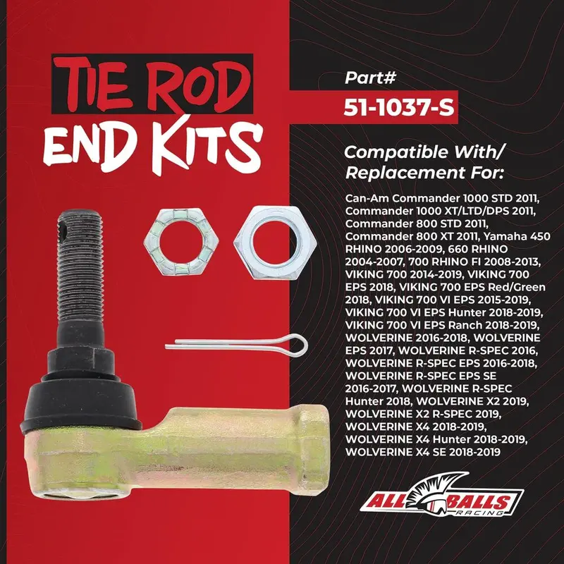 All Balls Racing Can-Am Commander 1000 Tie Rod Outer End Kit 2