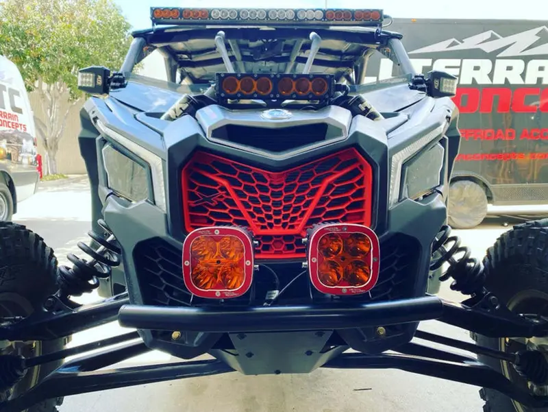 All Terrain Concepts Can-Am Maverick X3 Prerunner Bumper & X Pro Race Series Led Pods 2