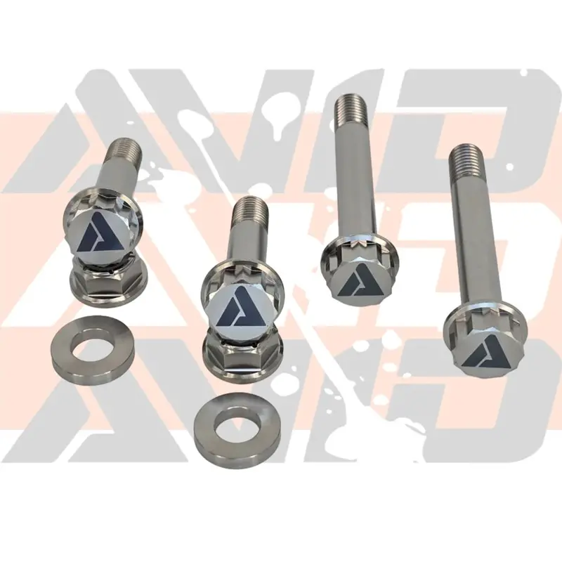Avid Racing Can-Am Maverick R Front Shock Titanium Bolt Hardware Kit - 8 Piece 1