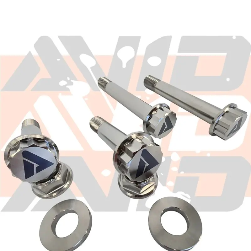 Avid Racing Can-Am Maverick R Front Shock Titanium Bolt Hardware Kit - 8 Piece 3