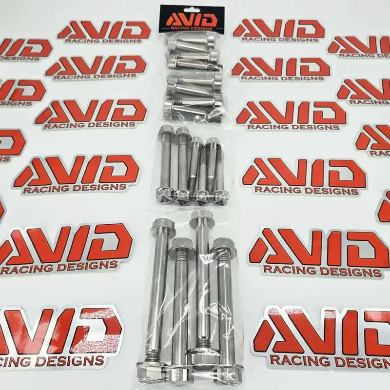Avid Racing Can-Am Maverick R Race Front Titanium Bolt Hardware Kit - 24 Piece 4