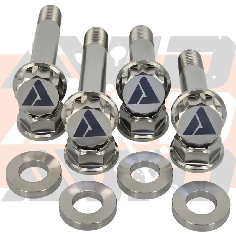 Avid Racing Can-Am Maverick R Rear Shock Mount Titanium Hardware Kit - 12 Piece 1