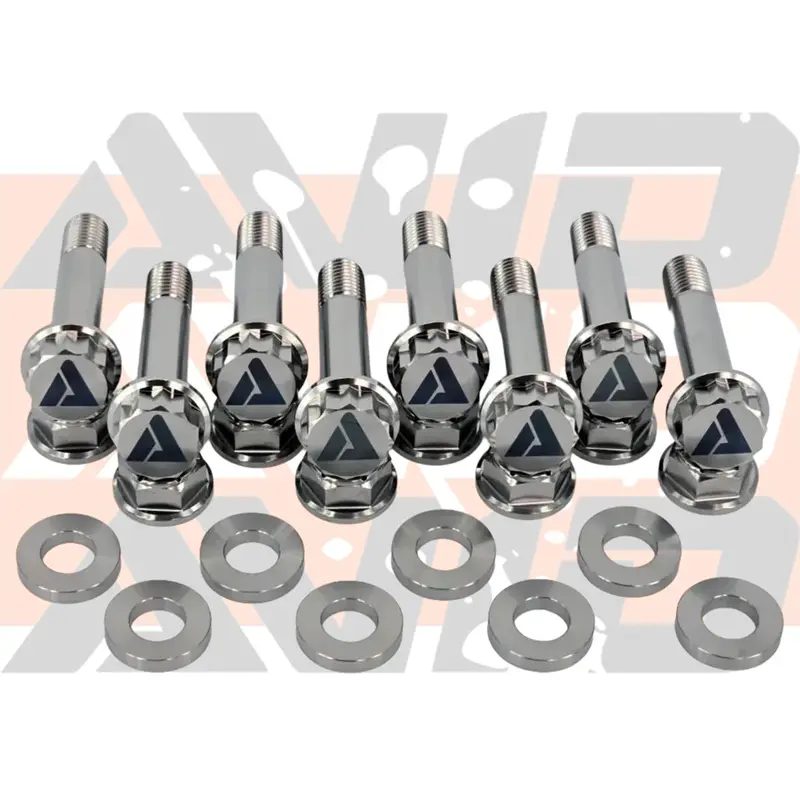 Avid Racing Can-Am Maverick R Rear Trailing Arm Titanium Bolt Hardware Kit - 24 Piece 1