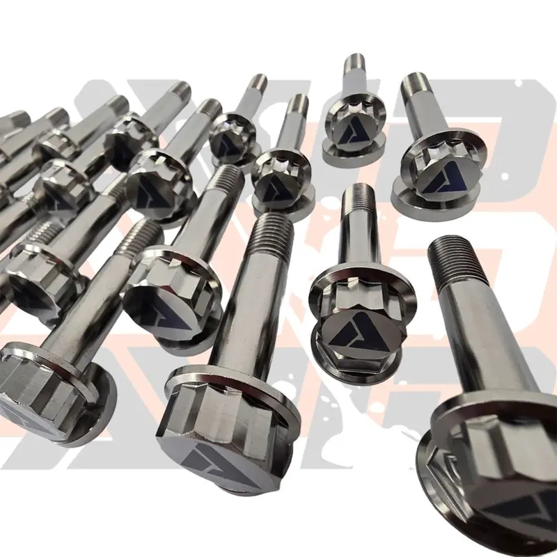 Avid Racing Can-Am Maverick R Stock Front Control Arm Titanium Hardware Kit - 34 Piece 2