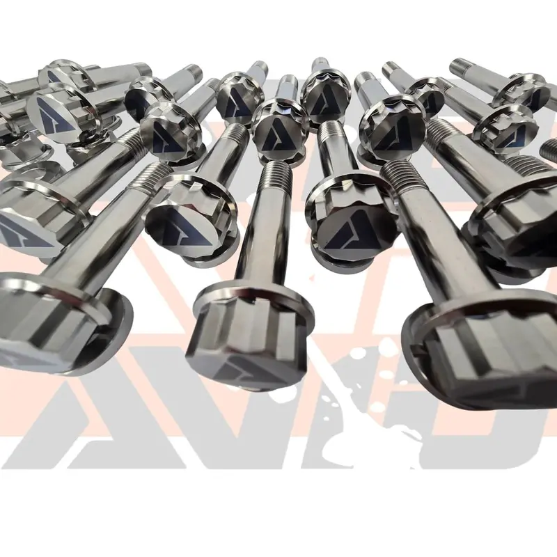 Avid Racing Can-Am Maverick R Stock Front Control Arm Titanium Hardware Kit - 34 Piece 3