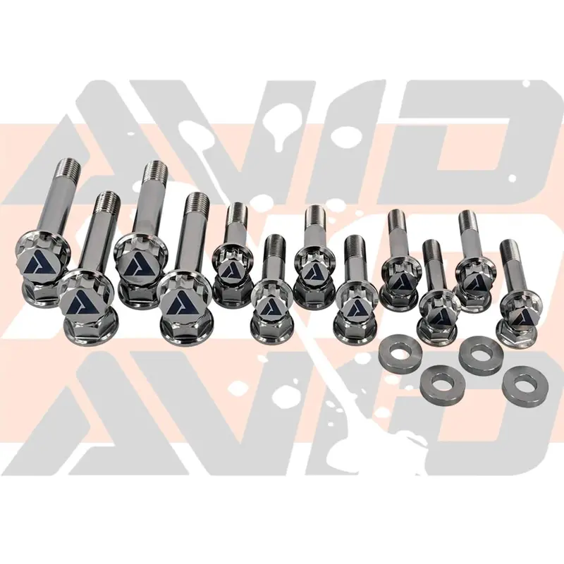 Avid Racing Polaris Rzr Pro R 2-Seat Cage Titanium Bolt Hardware Kit - 16 Piece 1