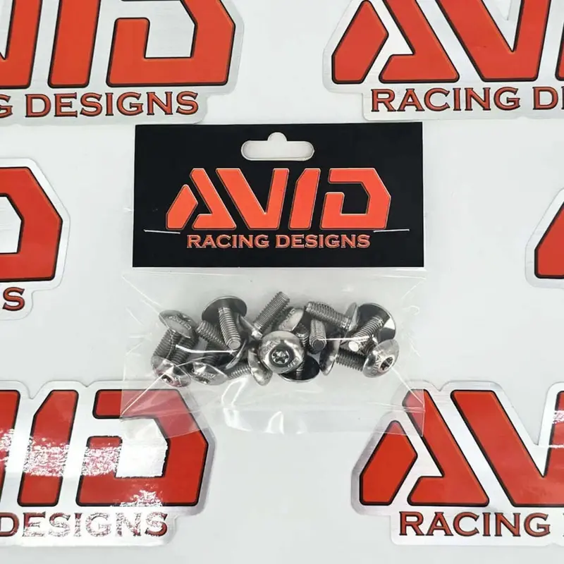 Avid Racing Titanium Body Bolt Hardware Kit Torx Head - 15 Piece 7