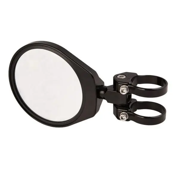 Axia Alloys Black 6" Convex Glass Folding Side Mirror 1