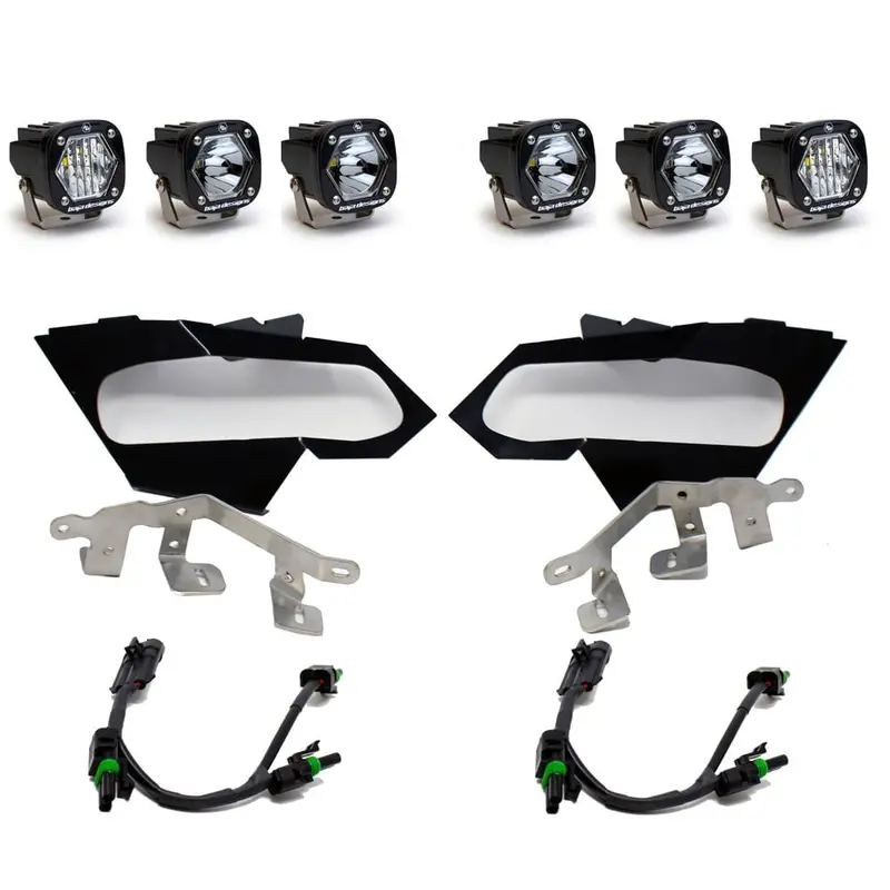 Baja Designs Cam-Am S1 Triple Led Headlight Kit 1