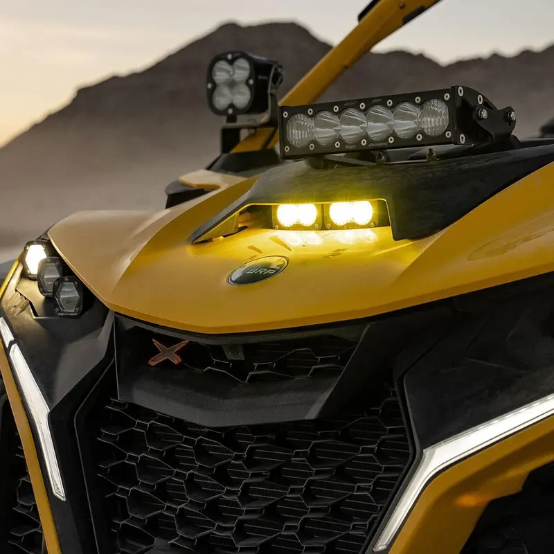 Baja Designs Can-Am Maverick R Dual S2 Pro Hood Kit 2