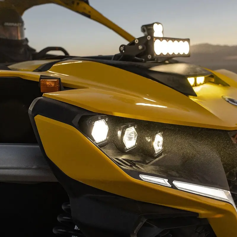 Baja Designs Can-Am Maverick R Triple S1 Headlight Kit 1