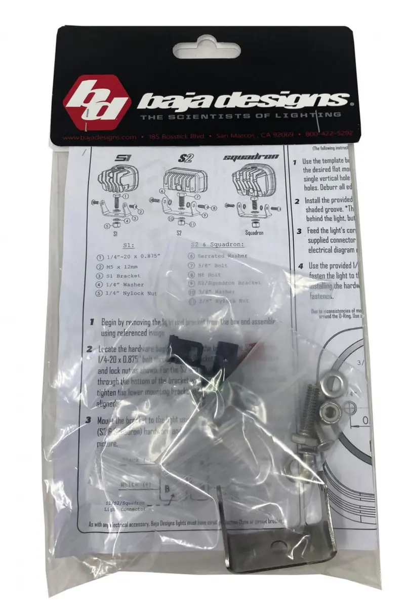Baja Designs Universal S1 Series Parts Bag 1
