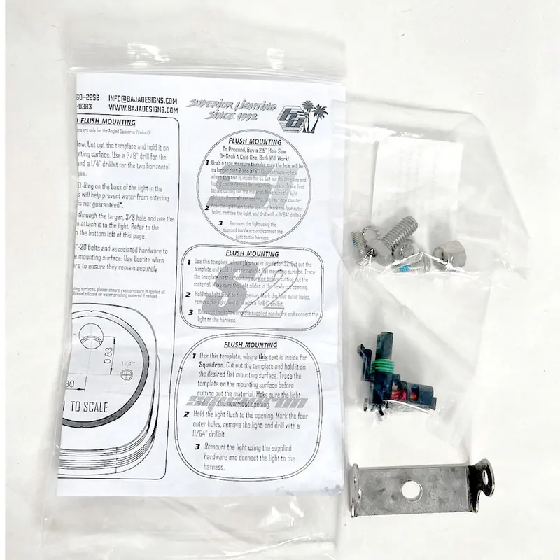 Baja Designs Universal Squadron/S2 Series Parts Bag 1