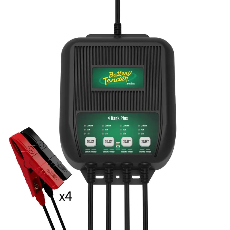 Battery Tender 1.25 Amp 12V 4-Bank Battery Charger 1