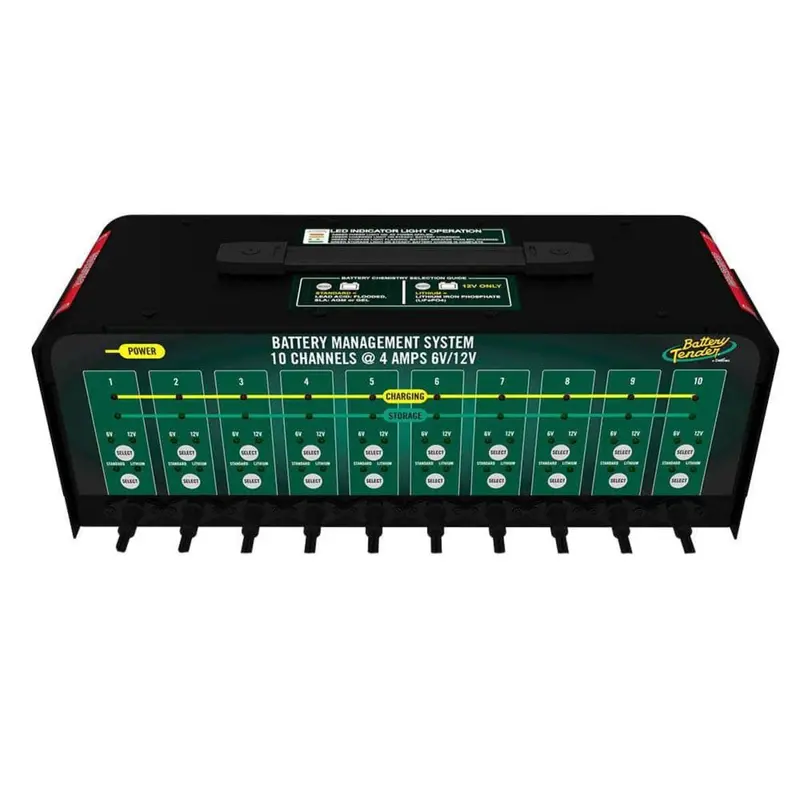 Battery Tender 4 Amp 12V/6V 10 Bank Selectable Battery Charger 1