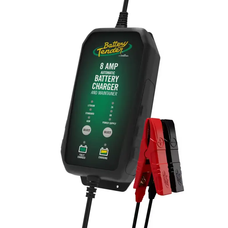 Battery Tender 8 Amp / 2 Amp Power Tender Selectable 12V Battery Charger 1