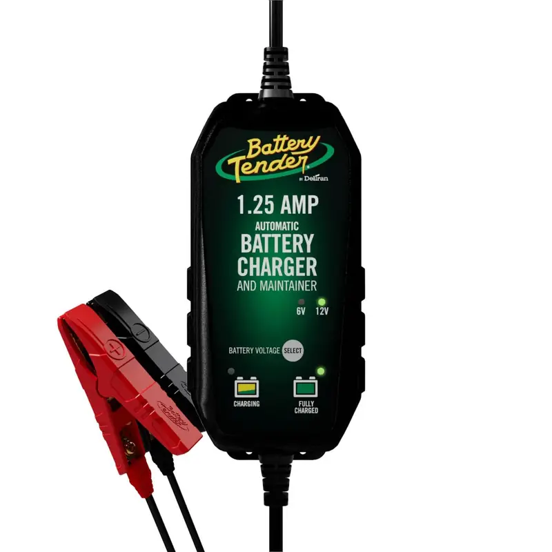 Battery Tender Plus 1.25 Amp Selectable 12V/6V Battery Charger & Maintainer 1