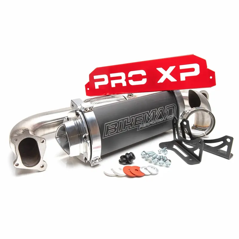 Bikeman Performance '20+ Polaris Rzr Pro Xp Big Mo Full Exhaust System - Bare Stainless 1