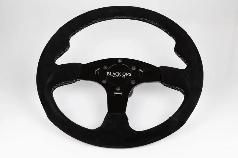 Black Ops Machine M16 Suede Steering Wheel 1