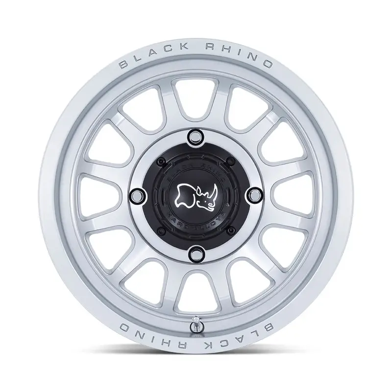 Black Rhino Rapid Utv Wheel - Hyper Silver With Machined Face 1