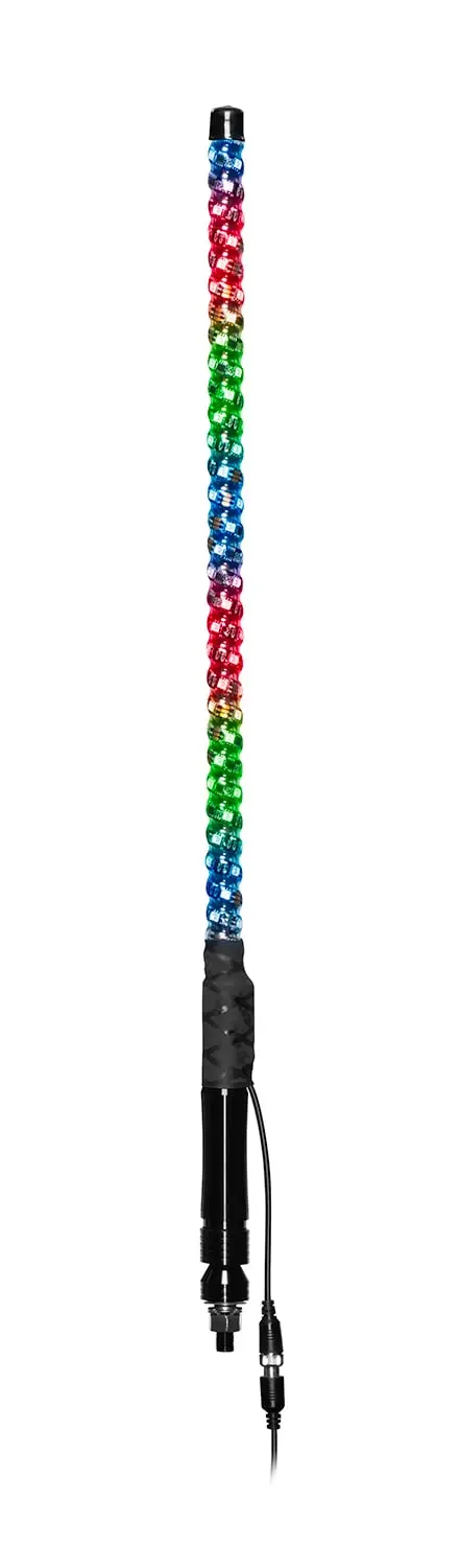 Boss Audio 24” Long Changing Rgb Led Wrapped Whip 1