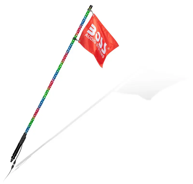 Boss Audio 48" Long Changing Rgb Led Wrapped Whip 1
