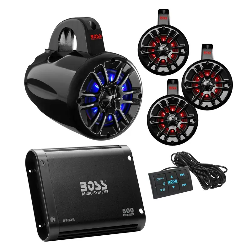 Boss Audio Universal Bluetooth Remote Controlled Rgb Audio Kit 1