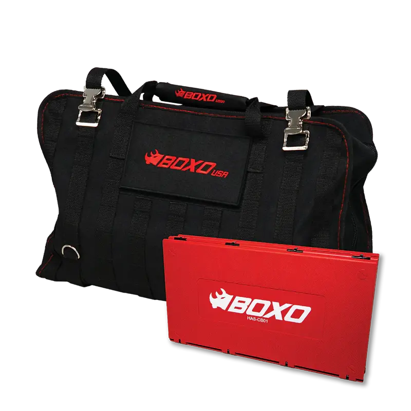 Boxousa Tool Bag With Tool Roll And Folding Mechanic Mat Combo 1