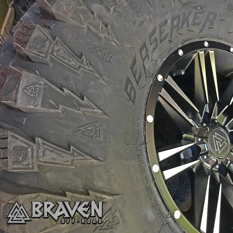 Braven Ironside Atv/Utv Wheels - Black/Machined 3