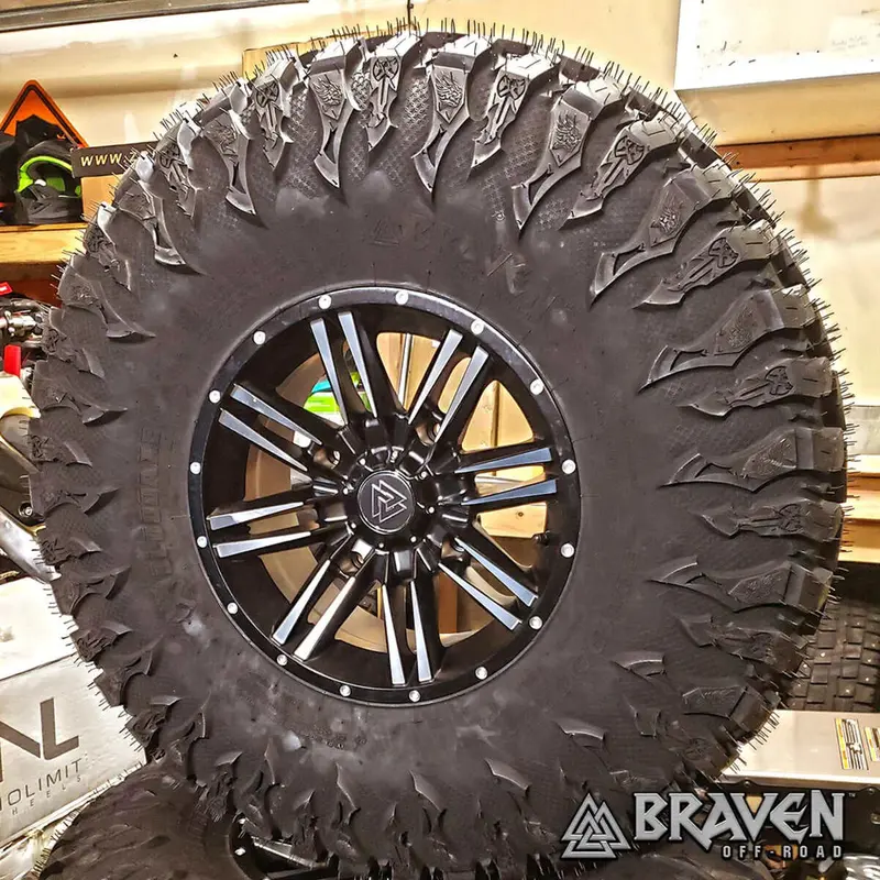 Braven Ironside Atv/Utv Wheels - Black/Machined 5
