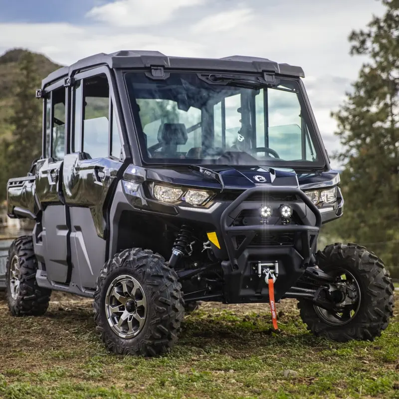 Brp Can-Am Defender Flip Glass Windshield With Wiper & Washer Kit 2