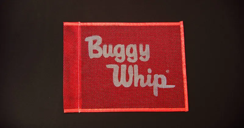 Buggy Whip Inc 10"X12" Red Mesh Printed Flag 1
