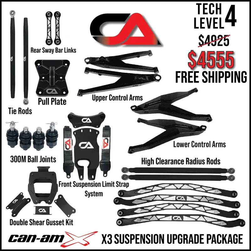 Ca Technologies Can-Am Maverick X3 Level 4 Suspension Kit 1