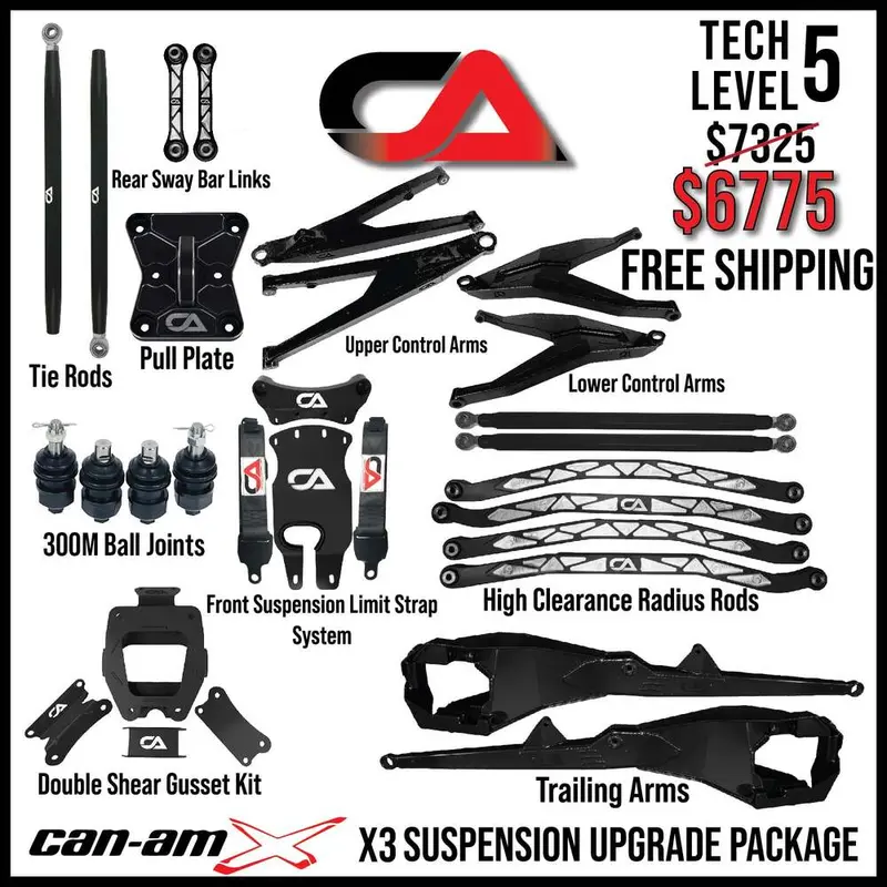 Ca Technologies Can-Am Maverick X3 Level 5 Suspension Kit 1