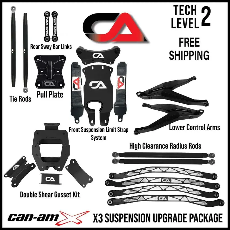 Ca Technologies Can-Am Maverick X3 Suspension Kit -  Level 2 1