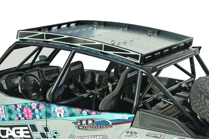 Cagewrx '14-'23 Polaris Rzr Xp Turbo Super Shorty Roof Rack - Assembled 1